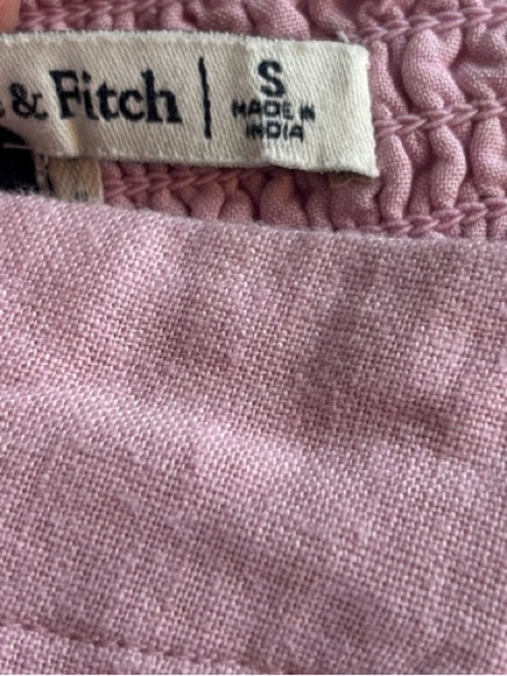 Abercrombie & Fitch Dusty Pink Linen halter top -784sku - Picture 4 of 8